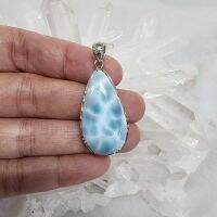 จี้หินลาริมาร์  หินลาริมาร์(Larimar)น้ำหนัก 10.5 กรัม