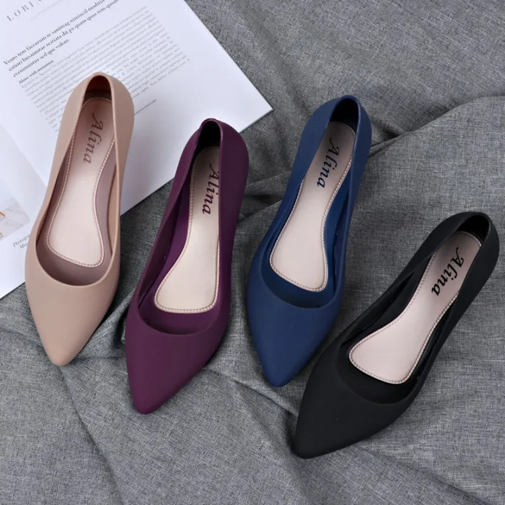 Korean rubber shoes for women office doll shoes | Lazada PH