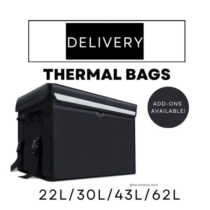 Black Delivery Thermal Bags for Food Delivery Lazada Singapore