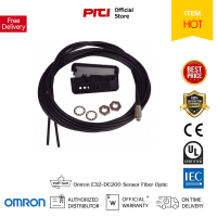 Omron E32-DC200 Sensor Photoelectric Fiber Optic ระยะตรวจจับ 75, 150 มม ชนิด Reflective. อุปกรณ์ตรวจจับวัตถุออมรอน