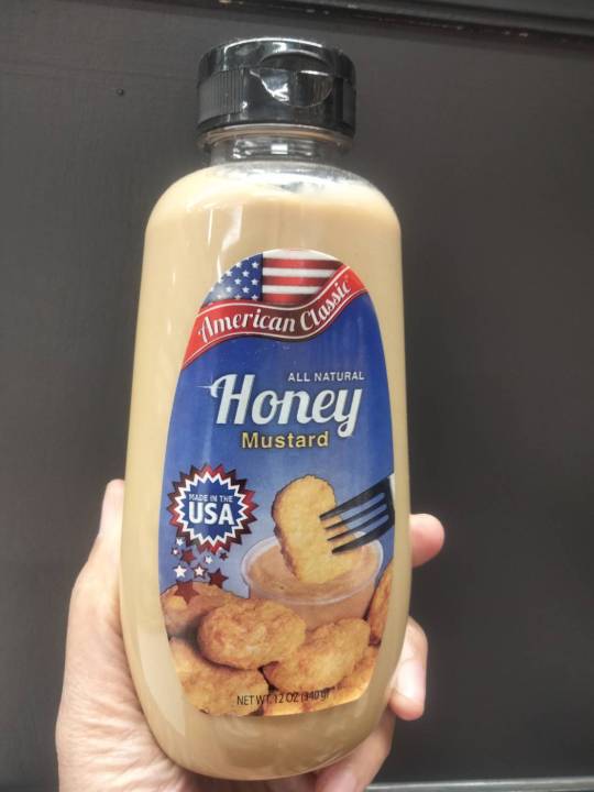 american-classic-huney-mustard-sauce-340g-ซอสมัสตาร์ดผสมน้ำผึ้ง-อเมริกัน-คลาสสิค-340-กรัม