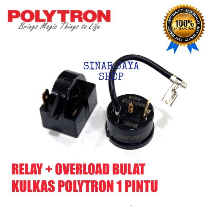RELAY PTC + OVERLOAD BULAT KULKAS POLYTRON 1 PINTU Lazada Indonesia