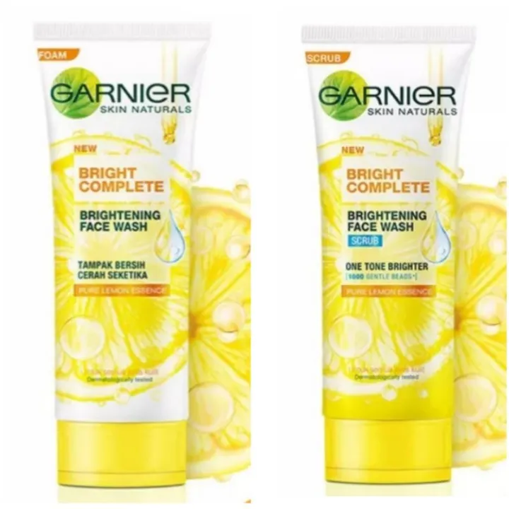 Garnier bright complete face wash 100 ml sabun wajah Garnier all varian