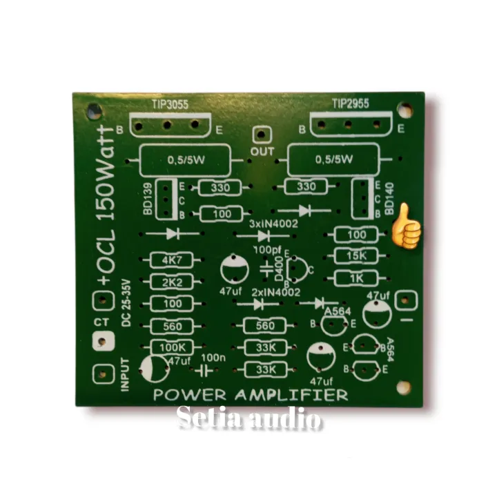 pcb power amplifier driver ocl 150 wat mono | Lazada Indonesia