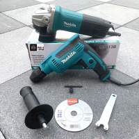 Makita  สว่านไฟฟ้า สว่าน 3 หุน รุ่น DP2011 ขนาดเจาะ 10mm กำลัง 450W ไม่ต้องใช้จำปาขัน+หินเจียร 4นิ้ว รุ่น M9513 กำลัง 850W