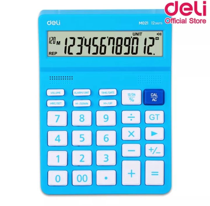 deli-m02131-m02141-calculator-12-digits-เครื่องคิดเลขแบบมีเสียง-12-หลัก-รับประกัน-3ปี-แถมถ่าน-เครื่องคิดเลขพูดได้-เครื่องคิดเลข-เครื่องคิดเลขตั้งโต๊ะ