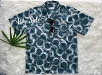 Win.side.style : เสื้อเชิ้ตฮาวาย Bottle Green (Hawaii Shirt) (อก 44 นิ้ว,ยาว 29 นิ้ว)