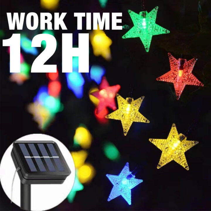 1m/2m/3m/7m LED waterproof Solar/Battery Christmas Snowflake lamp Bee lights Star lamp outdoors