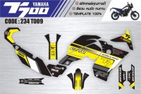 สติกเกอร์ YamahaT700 รหัส  234T 009