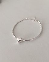 Pre-order A.piece กำไลเงินแท้ [all silver 925] Heart silver bracelet