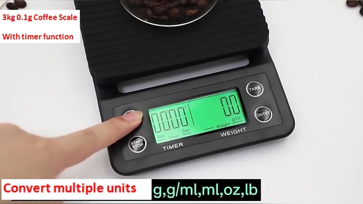 3kg 0.1g Kitchen Digital Scale LCD Electronic Coffee Food Weight Postal  Scales