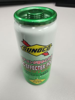 น้ำยาแอร์+น้ำมันคอมฯแอร์รถยนต์  Sunoco ป๋องสีเขียว