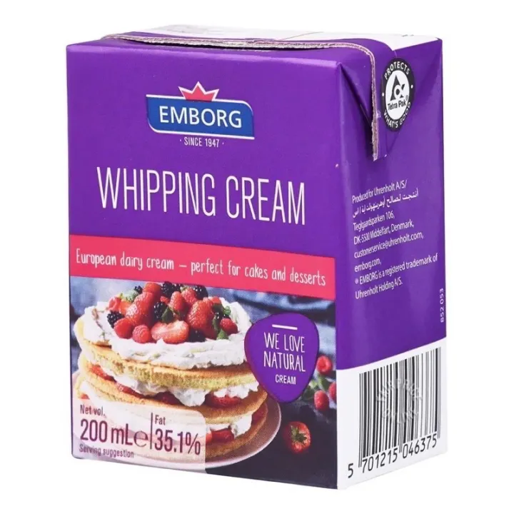 Whipping Cream 200ml free ice pack Lazada