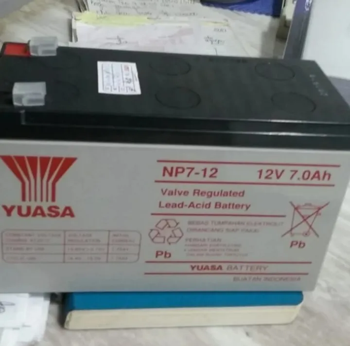 Yuasa 12V 7Ah NP7-12 Batteria Al Piombo