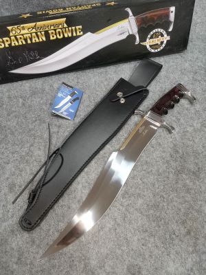 อุปกรณ์​ตั้งแคมป์​เดินป่า​ The Expendables Gil Bigboy Black Handle​ใบมีดสแตนเลส 5Cr15 ขัดกระจกขนาด 15 1/8