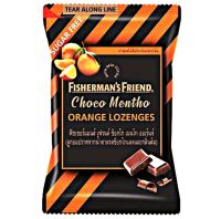 ลูกอมช็อกโกแลตกลิ่นส้ม Fishermans Friend Choco Mentho Orange Lozenges Sugar Free Candy 25g