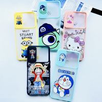 Case Samsung เคสสไลด์ปิดเลนส์กล้อง สกรีนลายการ์ตูน สำหรับรุ่น Samsung A01,A10,A10s,A02,A02s,A20,A20s