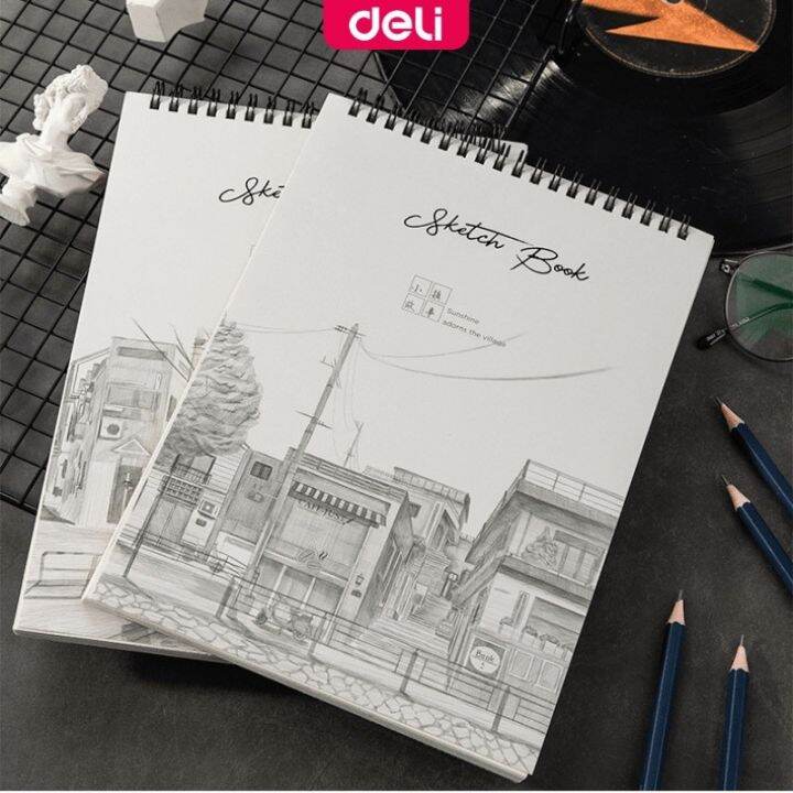 Deli B5 Sketchbook 40Pages Binder Drawing Book Lazada PH
