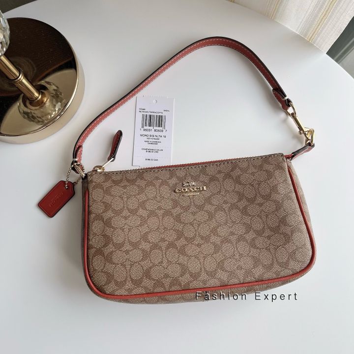 ของแท้100-กระเป๋าสะพาย-nolita-19-in-signature-canvas-coach-ce698