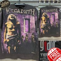 เสื้อวง OVPลาย  Megadeth สไตล์วินเทจยุค 90s ป้าย GIANT by pop comics