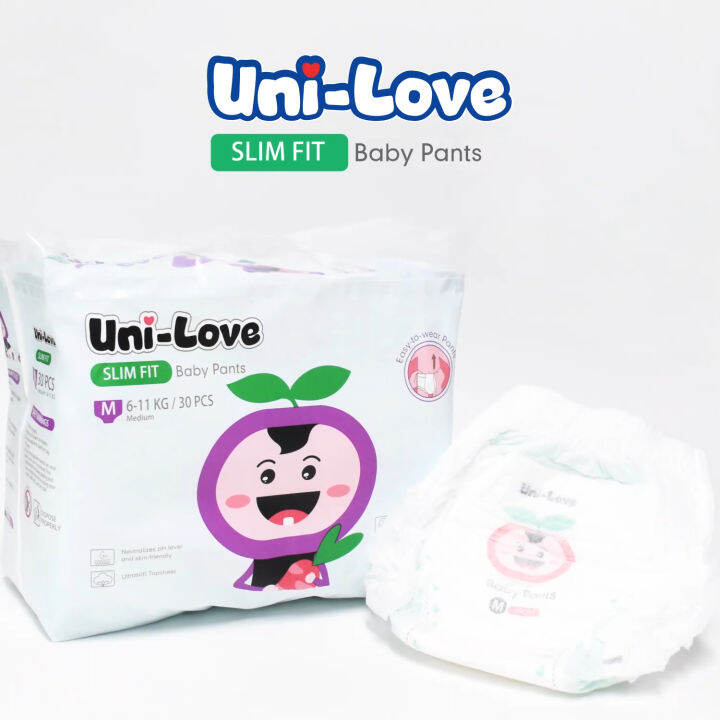 UniLove Slim Fit Baby Pants 30's (Large) Pack of 1 Lazada PH