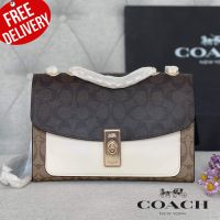 กระเป๋าสะพายCOACH COACH LANE SHOULDER BAG IN BLOCKED SIGNATURE CANVAS C1539