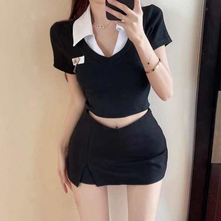 พร้อมส่ง-ใหม่-5930-1เสื้อคอปกแขนยาวไหมพรมเเต่งซิ๊บ-หน้ารูดได้จริง