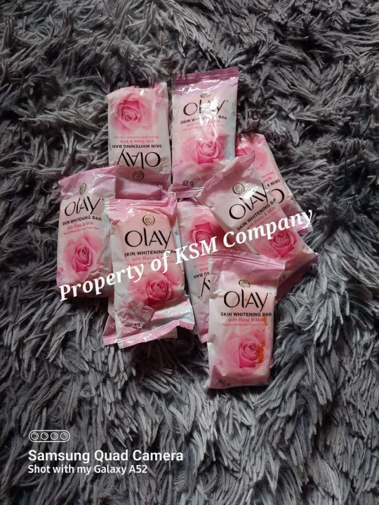 100 Original Olay Skin Whitening Soap With Rose And Milk 42g From