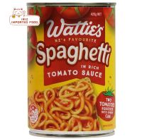 สปาเกตตี้ในซอสมะเขือเทศเข้มข้น Watties Spaghetti In Rich Tomato Sauce 420g.