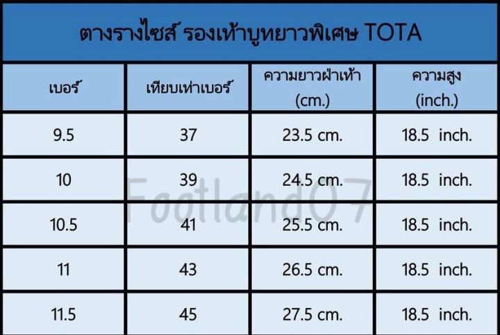 รองเท้าบูทกันน้ำ-สูง18-5นิ้ว-มีเชือกผูก-tota-รองเท้าบูทยาวพิเศษ-รองเท้าบูทยาง-รองเท้าบูทยางยาวกันน้ำ-รองเท้าบูทยาว19