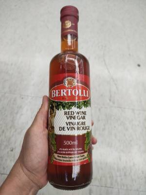 Bertolli Red Wine Vinegar 500ml.น้ำส้มสายชูหมัก  เบอร์ทอลลี่ 500  มิลลิลิตร