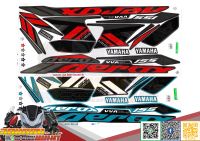 สติ๊กเกอร์ Aerox155 2021 รุ่น 8 สีเขียว,ดำ Yamaha Aerox2021