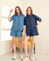 BIRUCHU DAISY DENIM SHIRT &amp; SHORTS