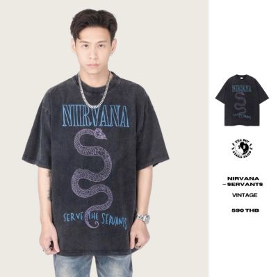 THEBOY-NIRVANA SERVANTS VINTAGE เสื้อยืดวินเทจ