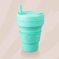 Starbucks Collapsible Mint Green Stojo Cup16ozแท้?