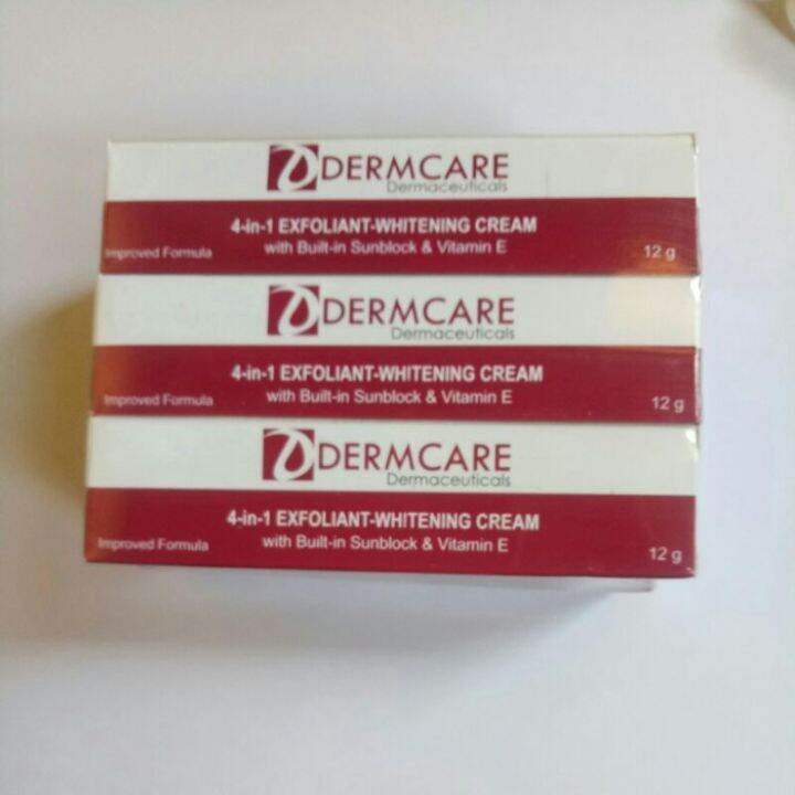 DERMCARE EXFOLIANT WHITENING CREAM 4-IN-1 | Lazada PH