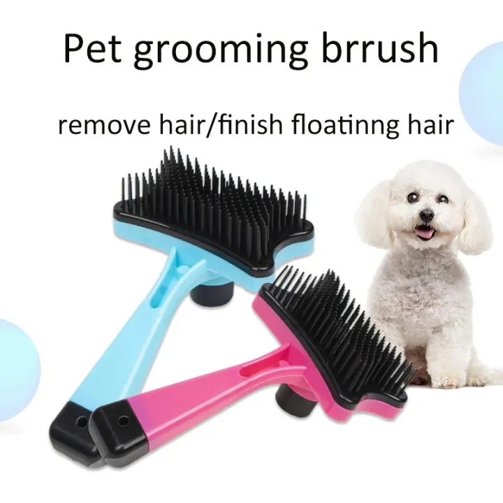 Self Cleaning Grooming Brush Soft Bristle Dog Cat Detangling Brush For Kitten Puppy Detangle and