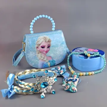Disney Anime Frozen Bags Elsa Anna Cartoon Princess Messenger Cute Bag  Wallet Girls Kawaii Print Coin Purse Shoulder Bags Gifts - AliExpress