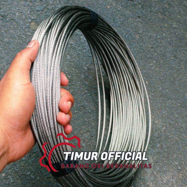 Kawat Sling Baja Stainless 1Mm 2Mm 3Mm 4Mm 5Mm 6Mm 7Mm 8Mm 9Mm 10mm ...