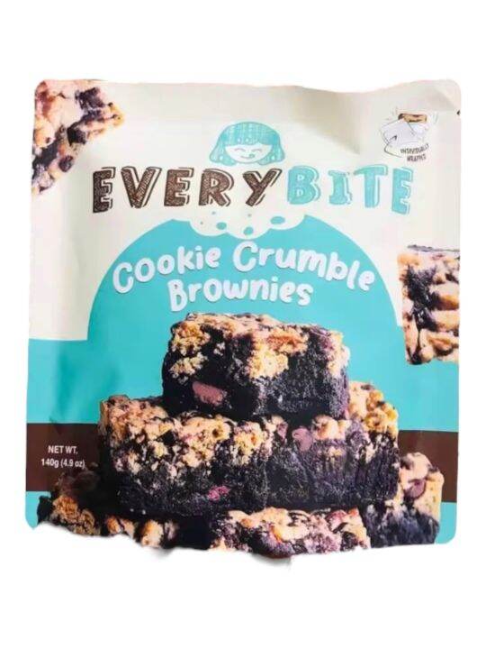 Every Bite Cookie Crumble Brownies 140g 