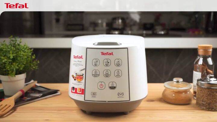 tefal fuzzy logic rice cooker 1.8 l 10 cups rk7321