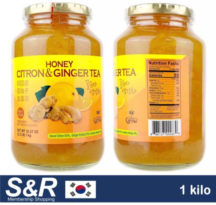 Vonbee Honey Citron And Ginger Tea, Oz Costco