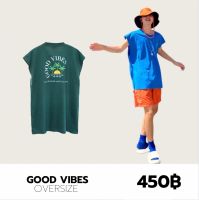 THEBOY-GOOD VIBE เสื้อแขนกุดโอเวอร์ไซส์