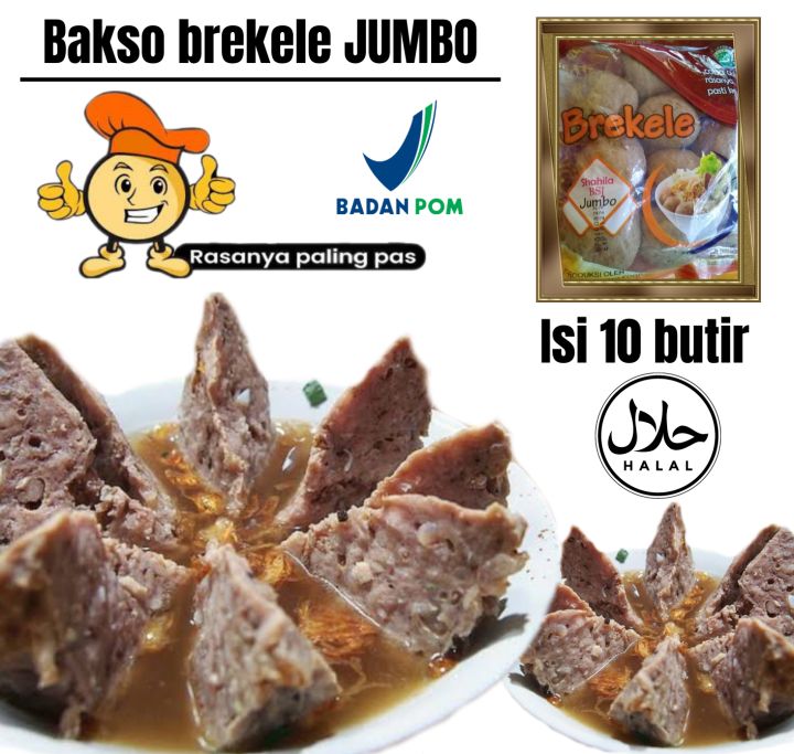 Bakso Jumbo Urat Daging Sapi Alsi Dengan Kombinasi Daging Ayam Isi 10