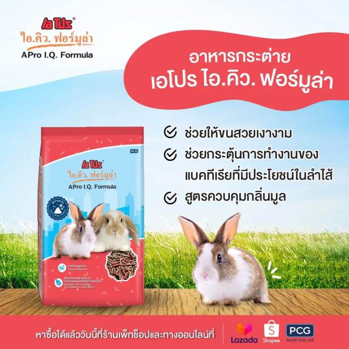 อาหารกระต่าย-เอโปร-ไอคิว-1kg-เม็ด1สี