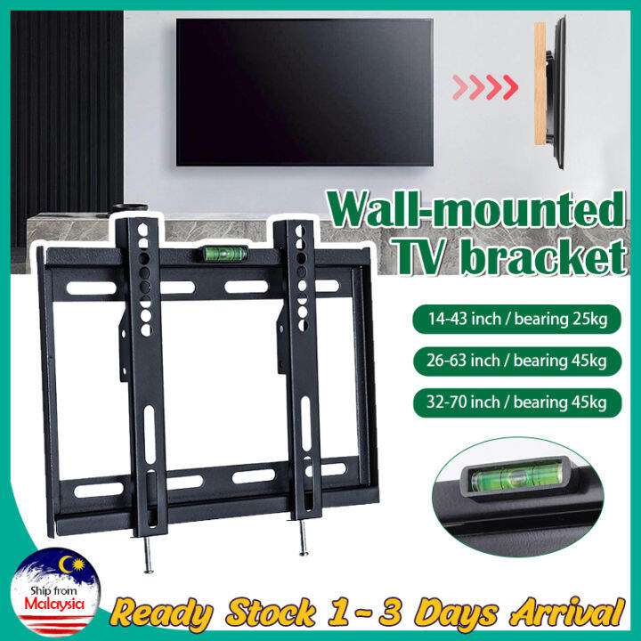 TV Hanger Universal Wall Mount Monitor Stand 1470 inch TV Hanger TV Rack Flat Panel TV Level