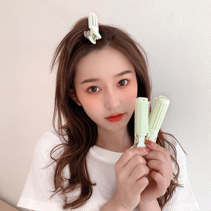 2Pcs Hair Curlers Sleeping Overnight Reusable Hair Root Fluffy Clip for