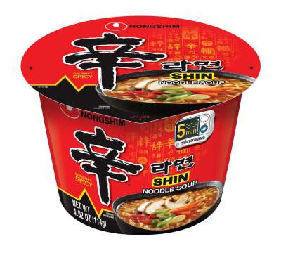 มาม่าเกาหลี Nong Shim Shin Ramyun Noodle Soup Cup 114g