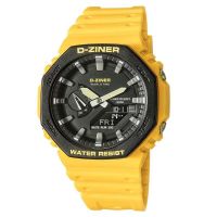 D-ZINER นาฬิกาข้อมือชาย-หญิง ระบบQuartz-Analog,Digital (hybrid)  เรือนและสายยางซิลิโคนเกรดA เครื่องญี่ปุ่น ทนทุกสภาพอากาศ ฟังชั่นครบ