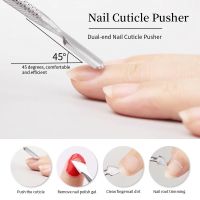 เหล็กดันหนัง เหล็กขูดเจล Stainless Steel Double-ended Cuticle Remover Dead Skin Pusher